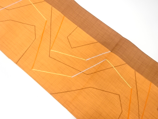 JAPANESE NAGOYA OBI / WOVEN GEOMETRIC